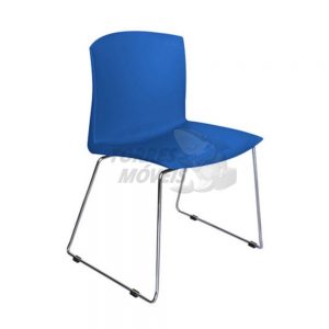 Cadeira Fixa Torres Bree azul sem braço