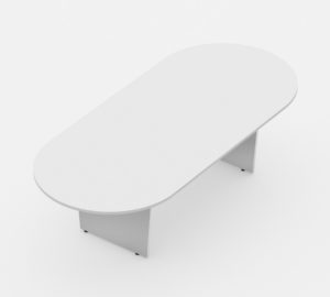 mesa de reunião oval linha Torres wood