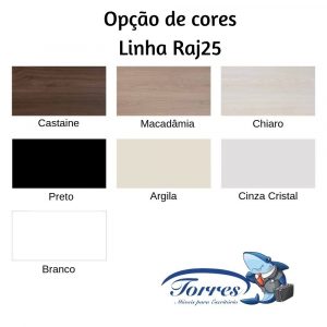 Cores linha Raj 25