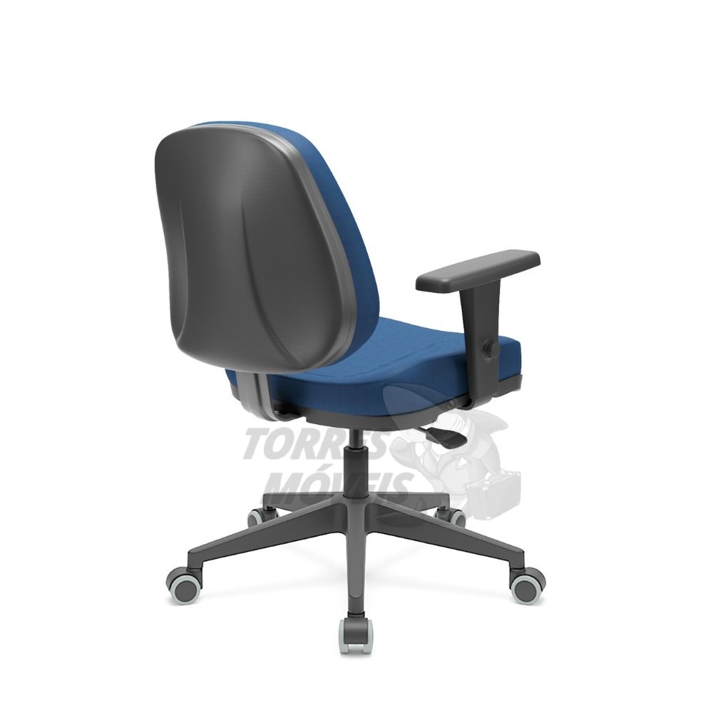Cadeira Executiva Torres Premium giratória com braço regulável costas