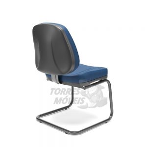 Cadeira Executiva Torres Premium base fixa sem braço costas