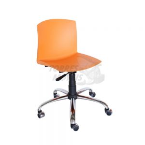 Cadeira Giratória Torres Bree laranja sem braço