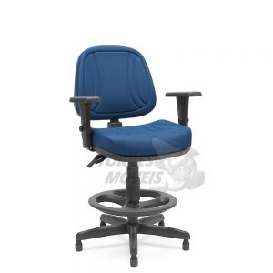 Cadeira Caixa Torres Premium fixa com apoio de pé e braço regulável